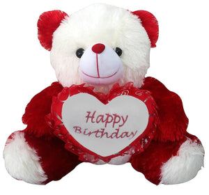 Saugat Traders Birthday Gift for Girlfriend/Wife Happy Birthday Teddy with Heart