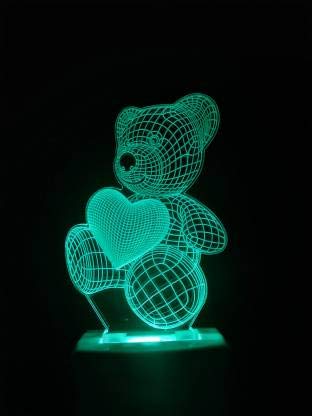 3D Illusion LED Lamp Teddy